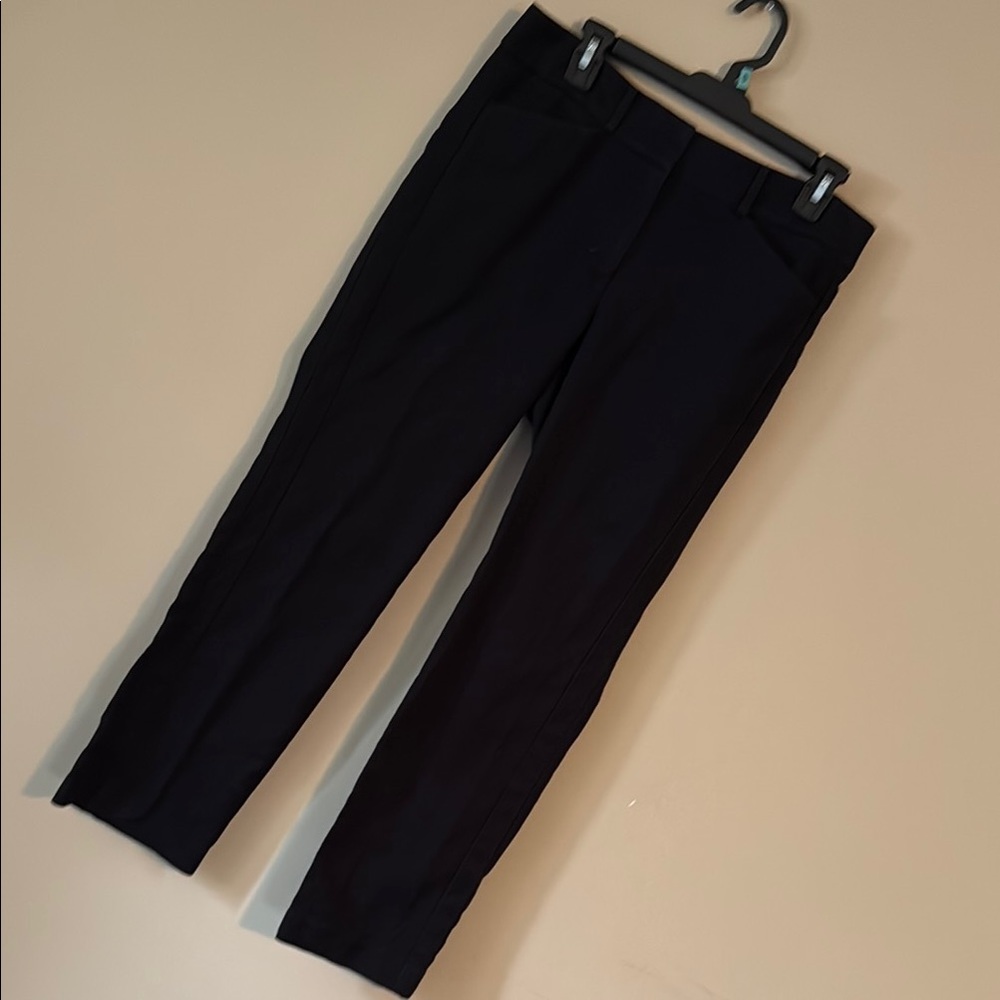 Loft Julie Straight black pants size 6 EUC